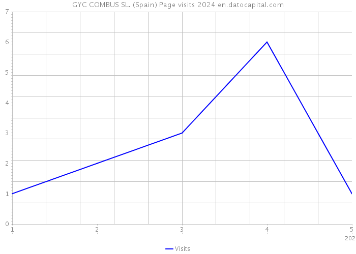 GYC COMBUS SL. (Spain) Page visits 2024 