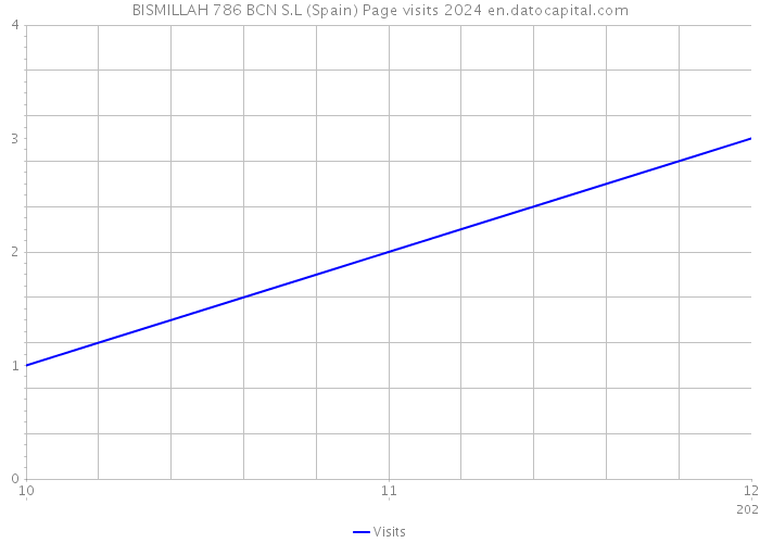 BISMILLAH 786 BCN S.L (Spain) Page visits 2024 