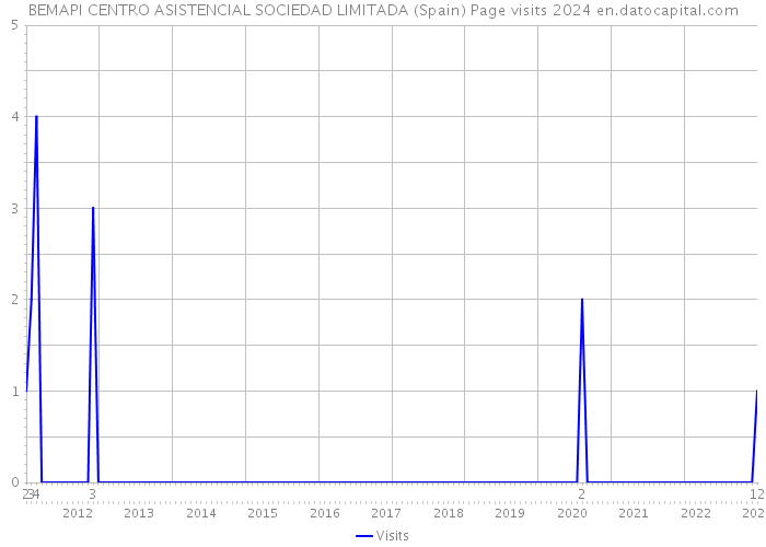 BEMAPI CENTRO ASISTENCIAL SOCIEDAD LIMITADA (Spain) Page visits 2024 