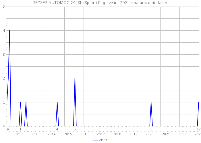 REYSER AUTOMOCION SL (Spain) Page visits 2024 