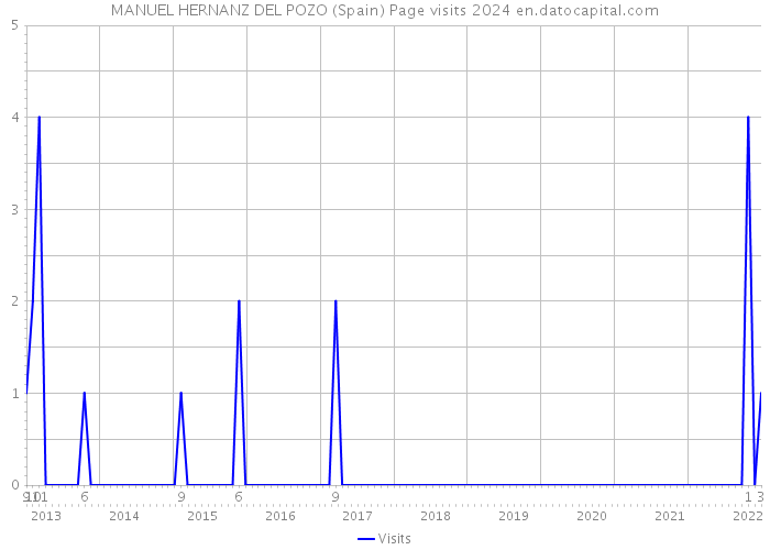 MANUEL HERNANZ DEL POZO (Spain) Page visits 2024 