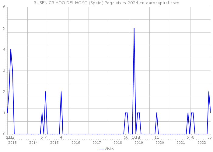 RUBEN CRIADO DEL HOYO (Spain) Page visits 2024 