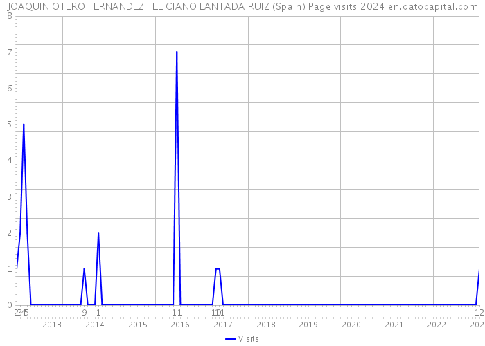 JOAQUIN OTERO FERNANDEZ FELICIANO LANTADA RUIZ (Spain) Page visits 2024 