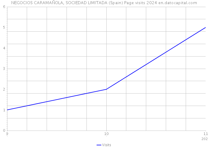 NEGOCIOS CARAMAÑOLA, SOCIEDAD LIMITADA (Spain) Page visits 2024 