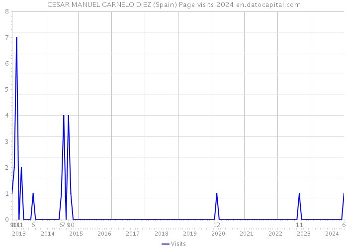 CESAR MANUEL GARNELO DIEZ (Spain) Page visits 2024 