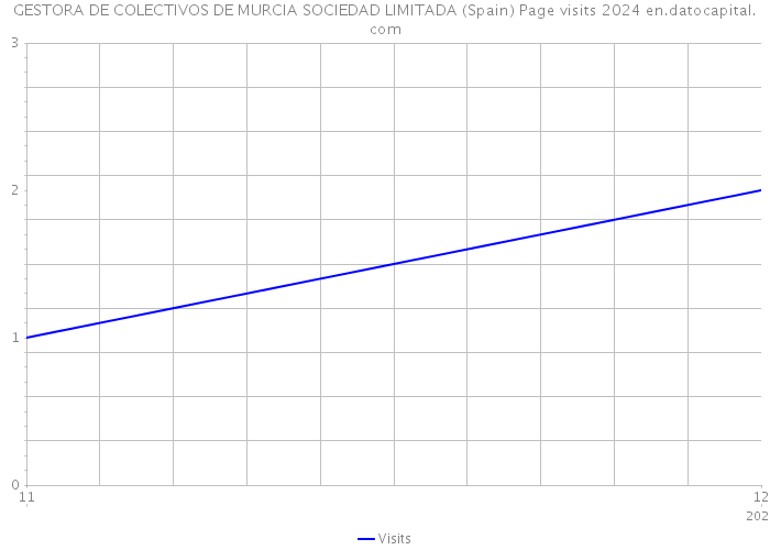 GESTORA DE COLECTIVOS DE MURCIA SOCIEDAD LIMITADA (Spain) Page visits 2024 