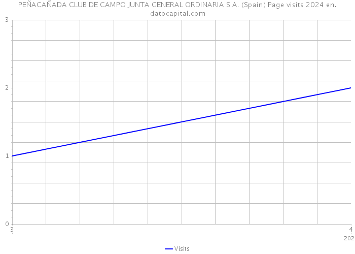 PEÑACAÑADA CLUB DE CAMPO JUNTA GENERAL ORDINARIA S.A. (Spain) Page visits 2024 