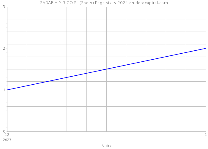 SARABIA Y RICO SL (Spain) Page visits 2024 