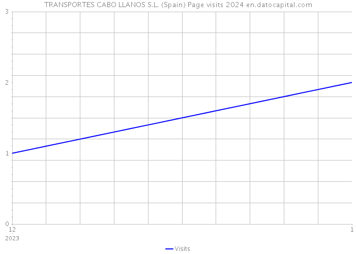 TRANSPORTES CABO LLANOS S.L. (Spain) Page visits 2024 