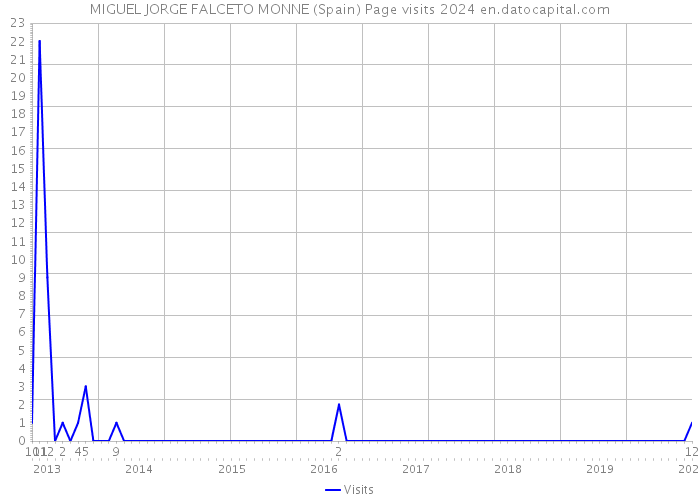 MIGUEL JORGE FALCETO MONNE (Spain) Page visits 2024 