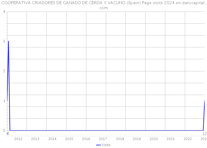 COOPERATIVA CRIADORES DE GANADO DE CERDA Y VACUNO (Spain) Page visits 2024 