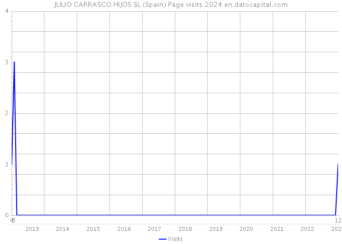 JULIO CARRASCO HIJOS SL (Spain) Page visits 2024 