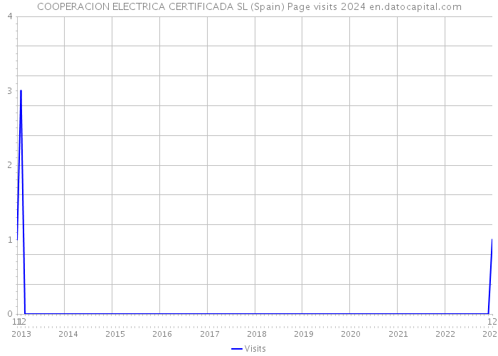 COOPERACION ELECTRICA CERTIFICADA SL (Spain) Page visits 2024 