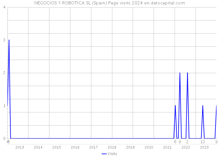 NEGOCIOS Y ROBOTICA SL (Spain) Page visits 2024 