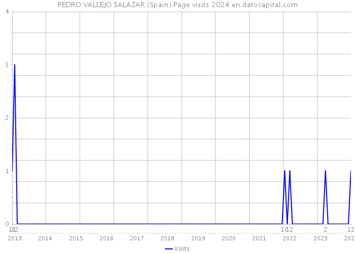 PEDRO VALLEJO SALAZAR (Spain) Page visits 2024 