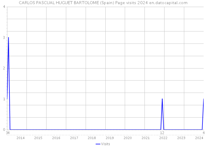 CARLOS PASCUAL HUGUET BARTOLOME (Spain) Page visits 2024 