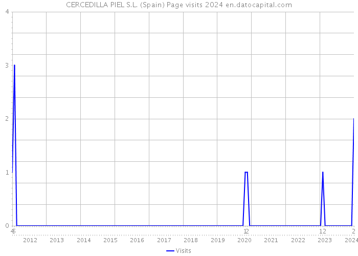 CERCEDILLA PIEL S.L. (Spain) Page visits 2024 