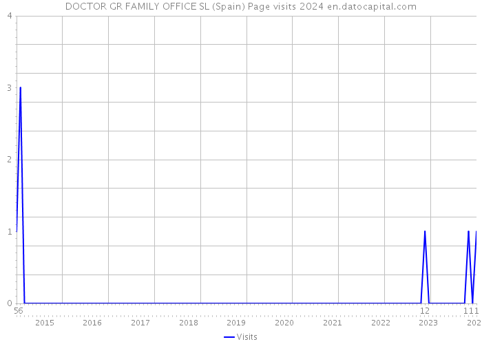 DOCTOR GR FAMILY OFFICE SL (Spain) Page visits 2024 