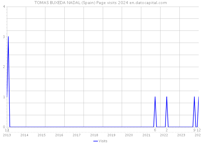 TOMAS BUXEDA NADAL (Spain) Page visits 2024 