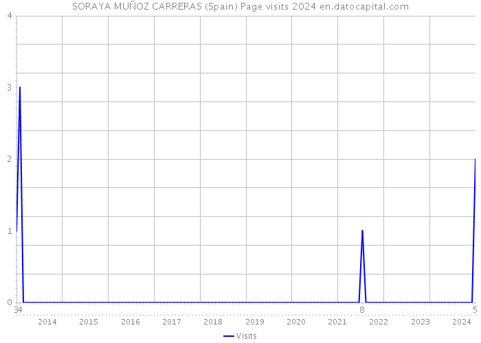 SORAYA MUÑOZ CARRERAS (Spain) Page visits 2024 