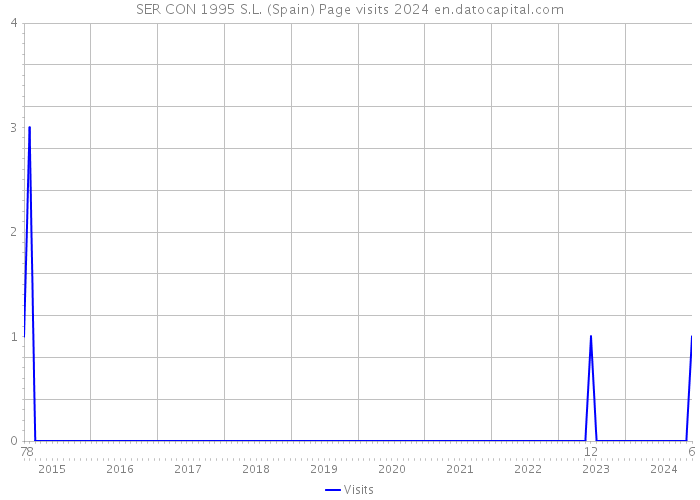 SER CON 1995 S.L. (Spain) Page visits 2024 