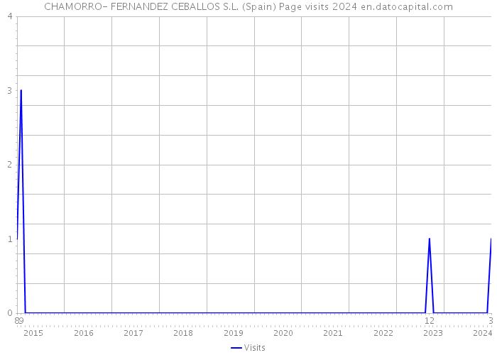 CHAMORRO- FERNANDEZ CEBALLOS S.L. (Spain) Page visits 2024 