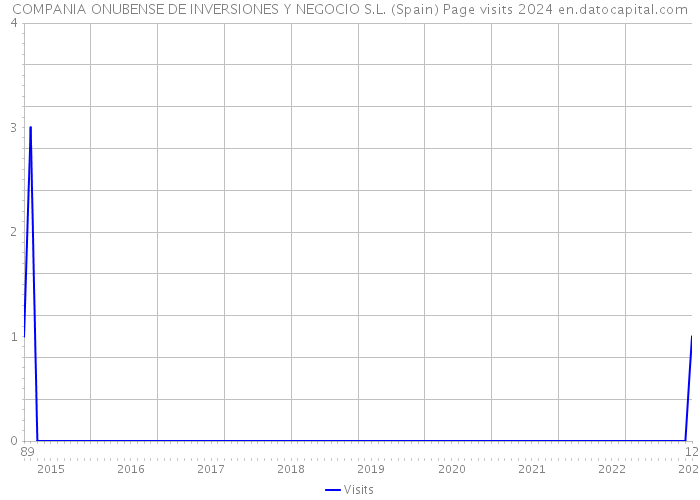 COMPANIA ONUBENSE DE INVERSIONES Y NEGOCIO S.L. (Spain) Page visits 2024 