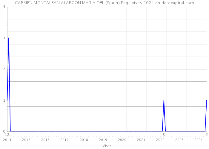 CARMEN MONTALBAN ALARCON MARIA DEL (Spain) Page visits 2024 