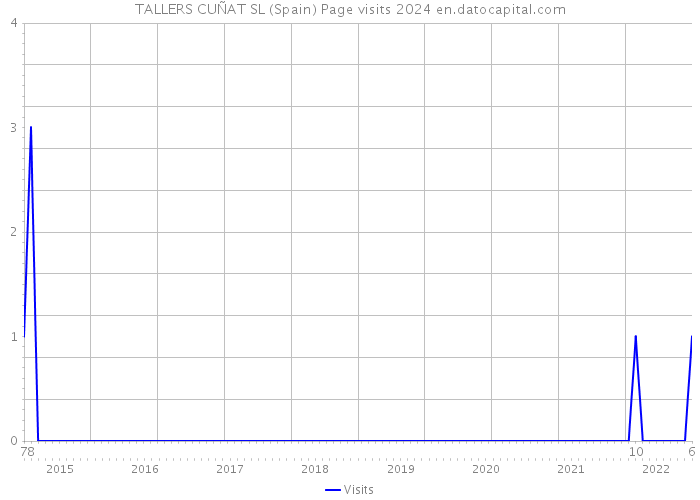 TALLERS CUÑAT SL (Spain) Page visits 2024 