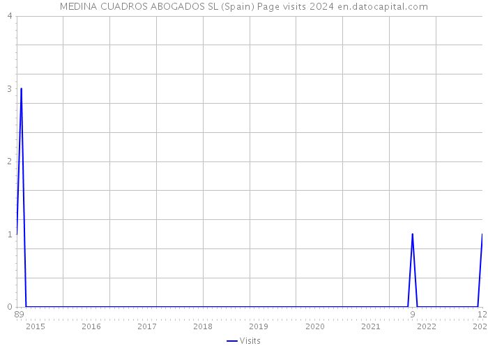 MEDINA CUADROS ABOGADOS SL (Spain) Page visits 2024 