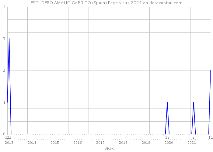 ESCUDERO AMALIO GARRIDO (Spain) Page visits 2024 
