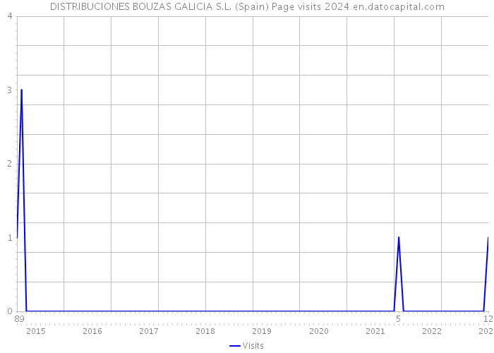 DISTRIBUCIONES BOUZAS GALICIA S.L. (Spain) Page visits 2024 