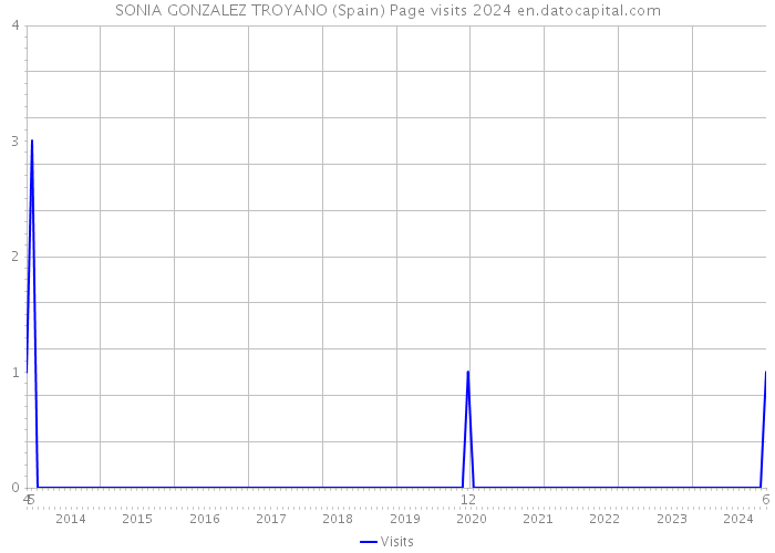 SONIA GONZALEZ TROYANO (Spain) Page visits 2024 