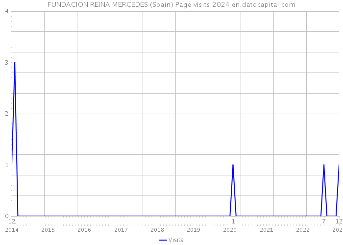 FUNDACION REINA MERCEDES (Spain) Page visits 2024 