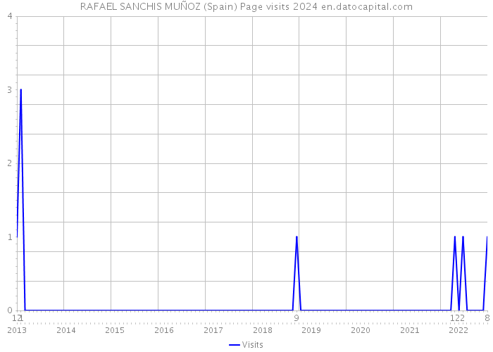 RAFAEL SANCHIS MUÑOZ (Spain) Page visits 2024 