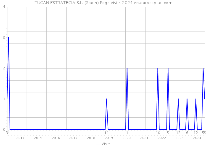 TUCAN ESTRATEGIA S.L. (Spain) Page visits 2024 