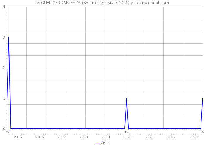 MIGUEL CERDAN BAZA (Spain) Page visits 2024 