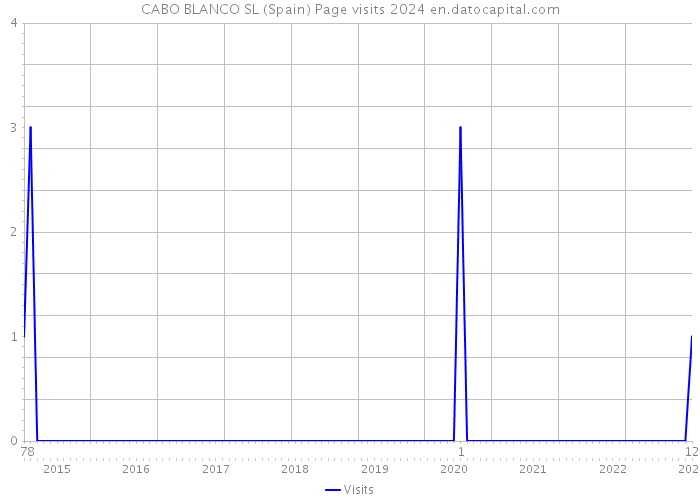 CABO BLANCO SL (Spain) Page visits 2024 