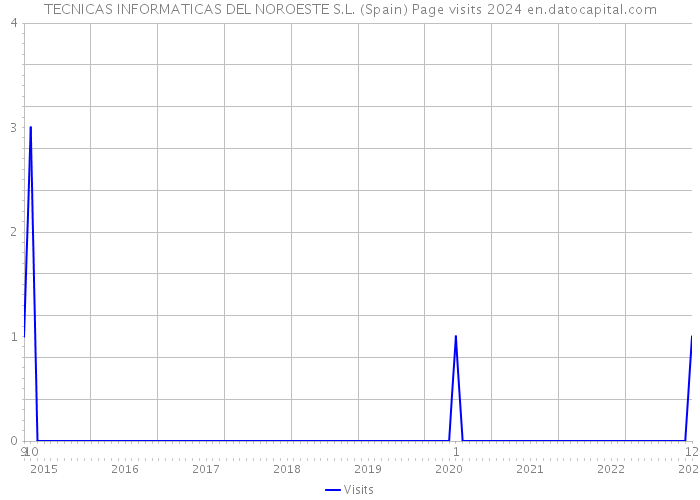 TECNICAS INFORMATICAS DEL NOROESTE S.L. (Spain) Page visits 2024 