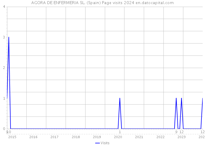 AGORA DE ENFERMERIA SL. (Spain) Page visits 2024 