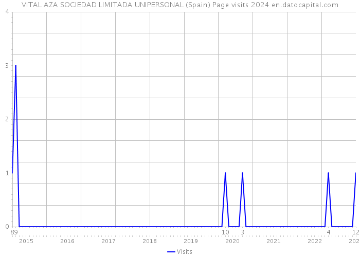 VITAL AZA SOCIEDAD LIMITADA UNIPERSONAL (Spain) Page visits 2024 