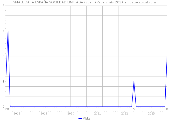 SMALL DATA ESPAÑA SOCIEDAD LIMITADA (Spain) Page visits 2024 