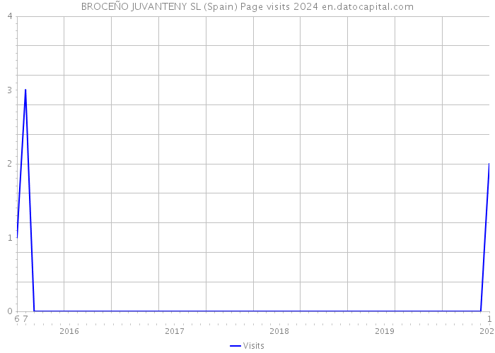 BROCEÑO JUVANTENY SL (Spain) Page visits 2024 