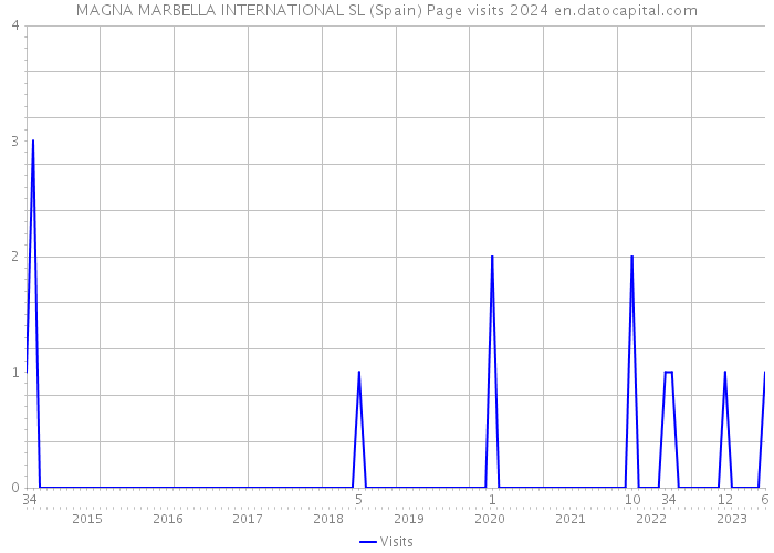 MAGNA MARBELLA INTERNATIONAL SL (Spain) Page visits 2024 