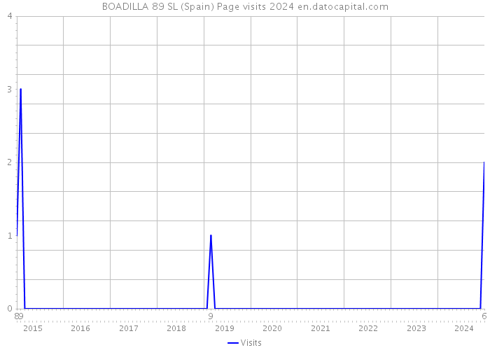 BOADILLA 89 SL (Spain) Page visits 2024 