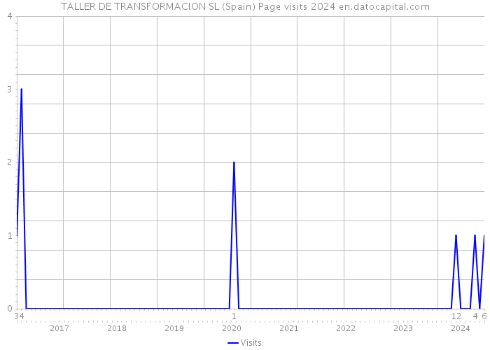 TALLER DE TRANSFORMACION SL (Spain) Page visits 2024 