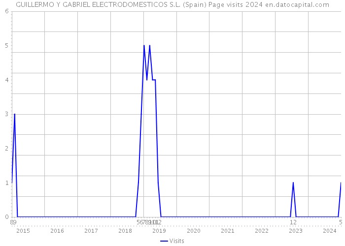 GUILLERMO Y GABRIEL ELECTRODOMESTICOS S.L. (Spain) Page visits 2024 