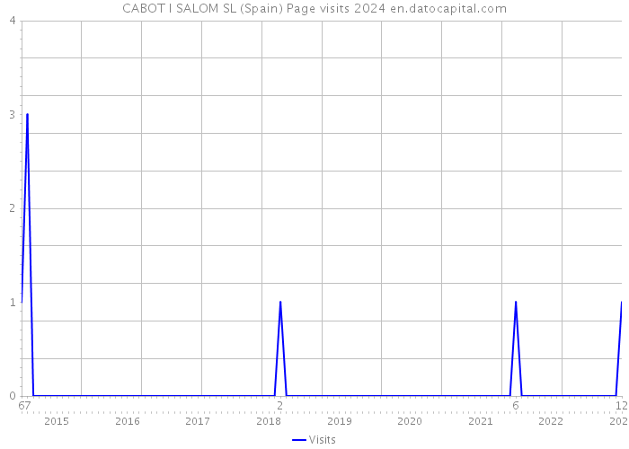CABOT I SALOM SL (Spain) Page visits 2024 
