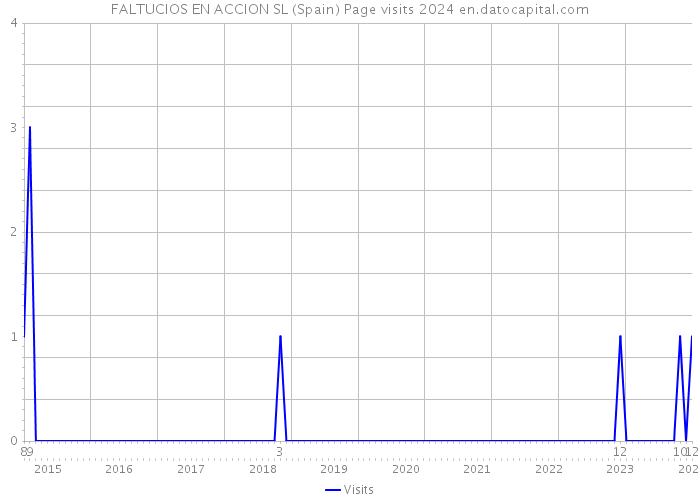 FALTUCIOS EN ACCION SL (Spain) Page visits 2024 