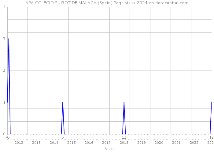 APA COLEGIO SIUROT DE MALAGA (Spain) Page visits 2024 